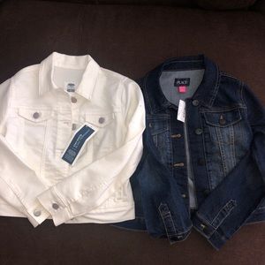 Two never worn denim jackets! Size Girls 8